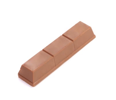 Chocolate bar. Isolated on a white background.