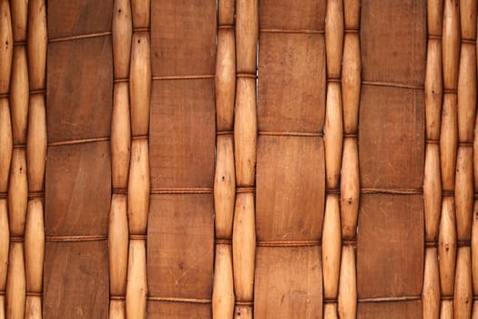 Background of willow weaving and rope. Texture.
