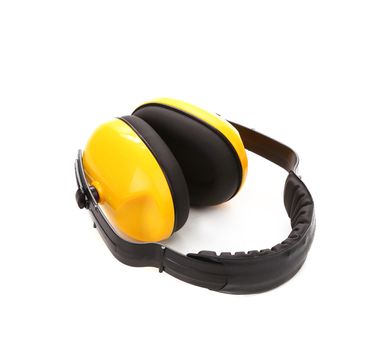 Headphones protection. Isolated on a white background.