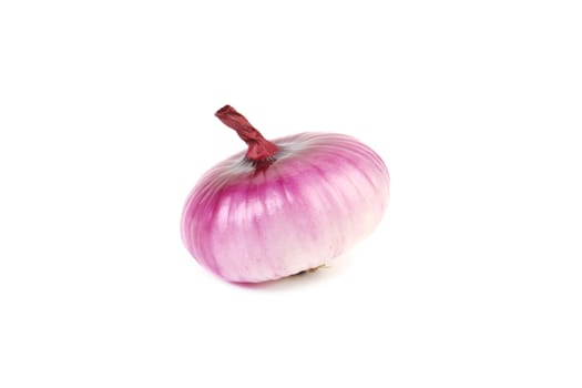 Small red onion. Isolated on a white background