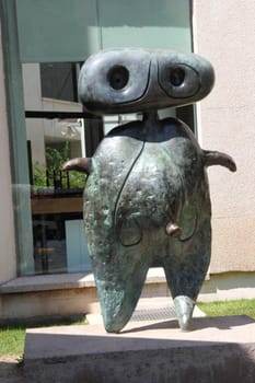 Sculpture at the museum during the Jean Miro
