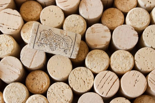 Wine cork background