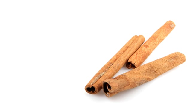 Cinnamon Isolated On White