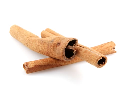 Cinnamon Isolated On White