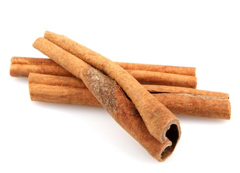 Cinnamon Isolated On White