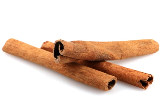 Cinnamon Isolated On White