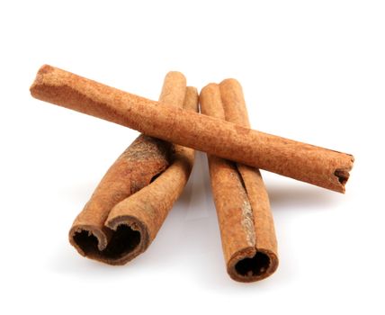 Cinnamon Isolated On White