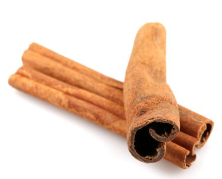 Cinnamon Isolated On White