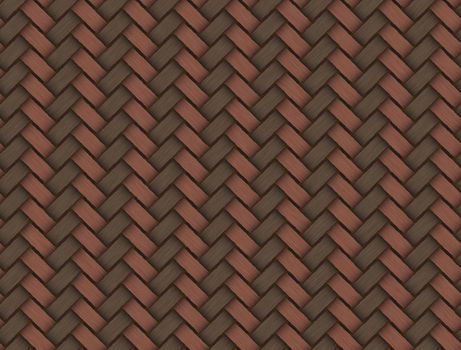 Brown wicker texture used as a background