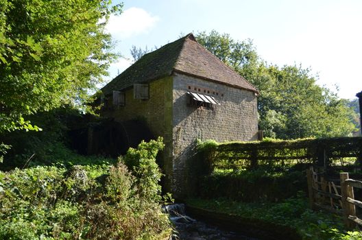 Old working watermill in the County of Sussex,England.