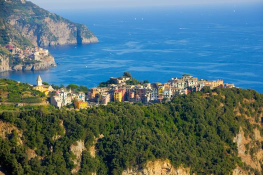 Picture of Corniglia in Cinque Terre from a distance