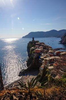 Picture of the famous village Vernazza in Cinque Terre