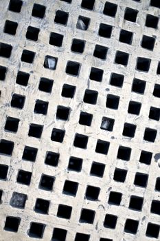 White metal grate image for use as a background
