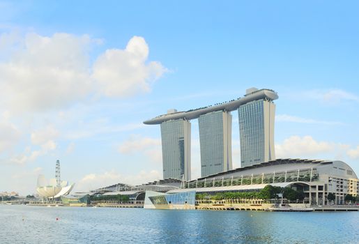 Singapore, Republic of Singapore - March 06, 2013: Marina Bay Sands Resort on March 06, 2013 in Singapore. It is billed as the world's most expensive standalone casino property at S$8 billion