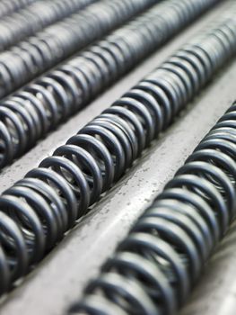 Close up of Springs industry