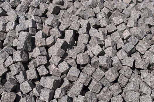 Close up of grey granite boulder background