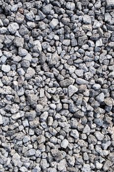 Close up of gray gravel background texture