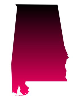 Map of Alabama