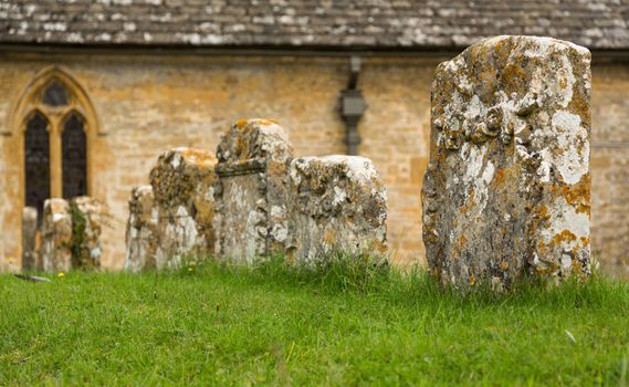 St Peters parish church in Upper Slaughter in Cotswold or Cotswolds district of southern England in the autumn.