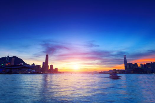 Hong kong sunset 