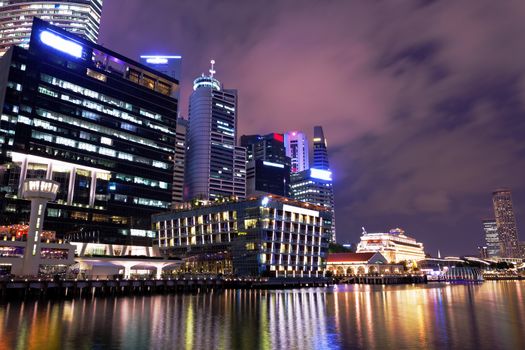 Singapore city skyline 
