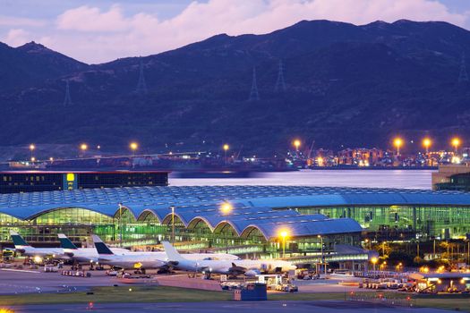Hongkong airport at tung chung