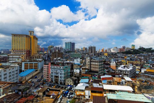 macau downtown city view at day
