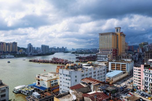 macau downtown city view at day