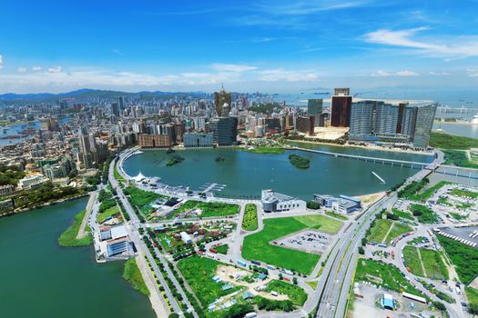 macau downtown city view at day