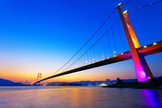 Sunset at Tsing Ma Bridge 