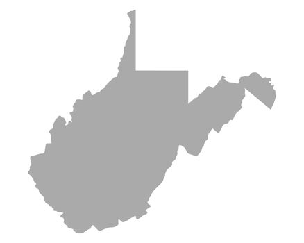 Map of West Virginia