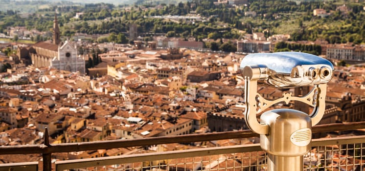 Florence, Italy: panoramic view from the top of Duomo church