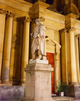 Statue of Luigi Canina (1865) in Casale Monferrato, Italy