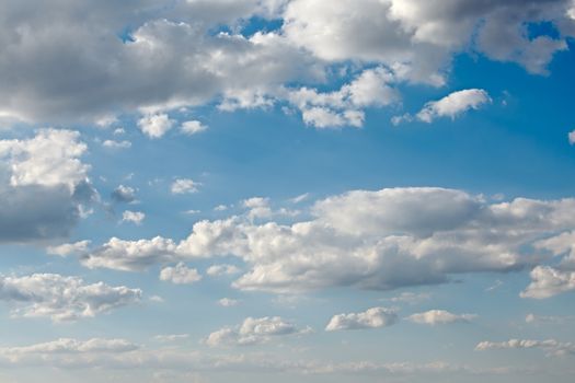 Blue sky with white clouds