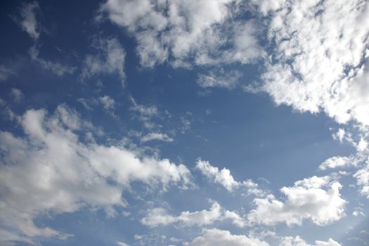 Sky with clouds. Natural light and colors