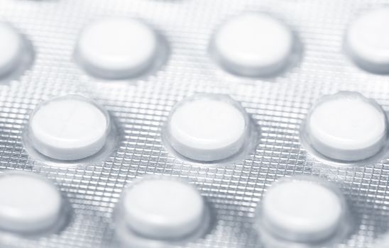 Close-up photo of the medical drugs in pack