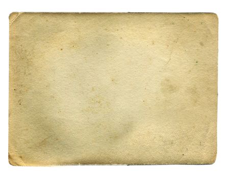 Vintage Paper Isolated On The White Background
