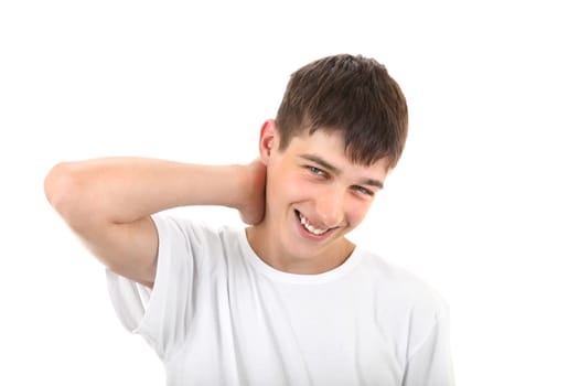 Handsome Young Man Portrait Isolated on the White Background