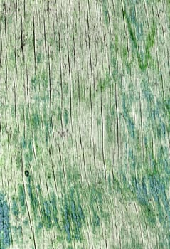 old wood board, green vintage background