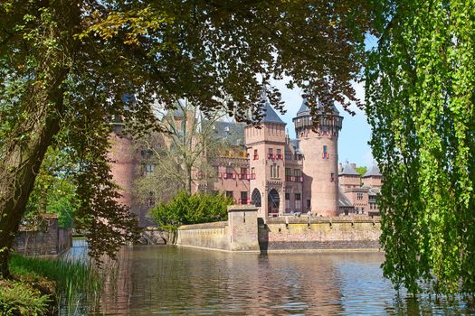 Ancient De Haar castle near Utrecht, Netherlands