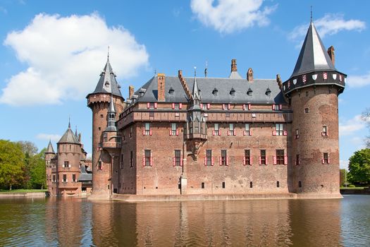 Ancient De Haar castle near Utrecht, Netherlands
