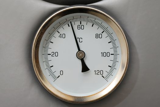 Thermometer on a water boiler