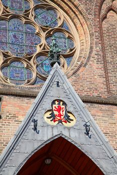 Famous parliament and court building complex Binnenhof in Hague