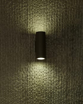 designer lamp on the wall with soft light