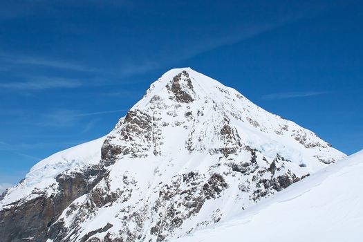 Winter landscape in the Jungfrau region