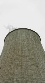 Details of a huge cooling towers of a power plant