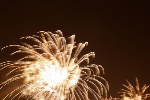 beauty colorful Fireworks Against a Black Sky