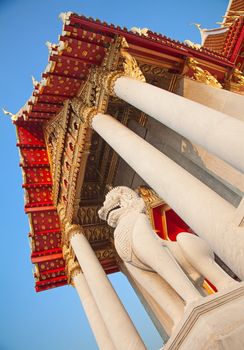 Famous Wat Benjamaborphit (Marble Temple) in Bangkok, Thailand