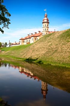 Medieval castle in Nesvizh, Republic of Belarus.