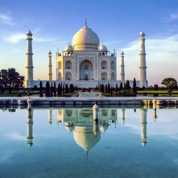 Taj Mahal in Agra in early morning